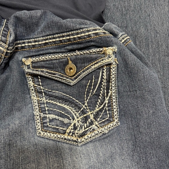 Indigo Blue Women's Blue Maternity Jeans Size 12 GUC - Picture 8 of 12